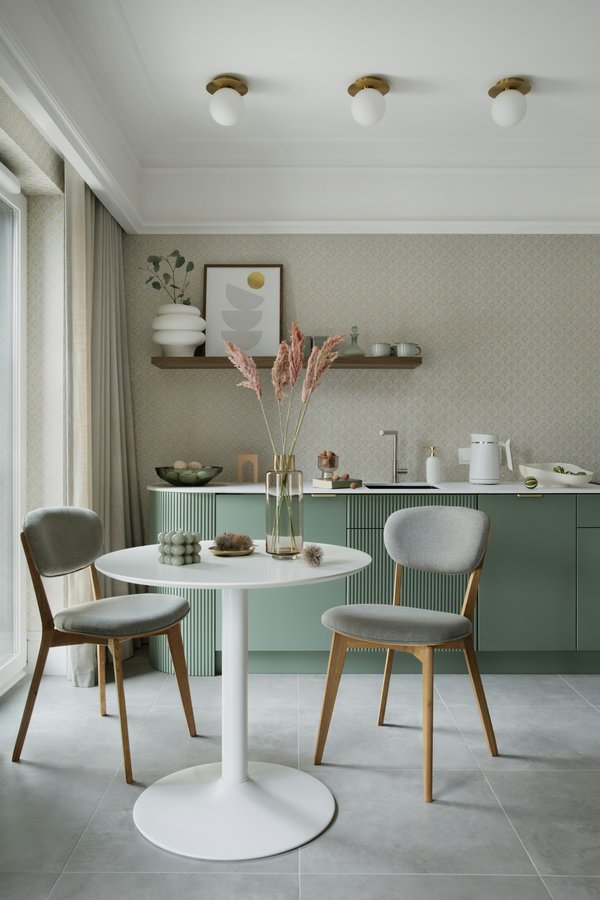 Table ronde pied central élégante et fonctionnelle